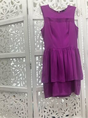 EUC H&M Elegant Purple Peplum Dress